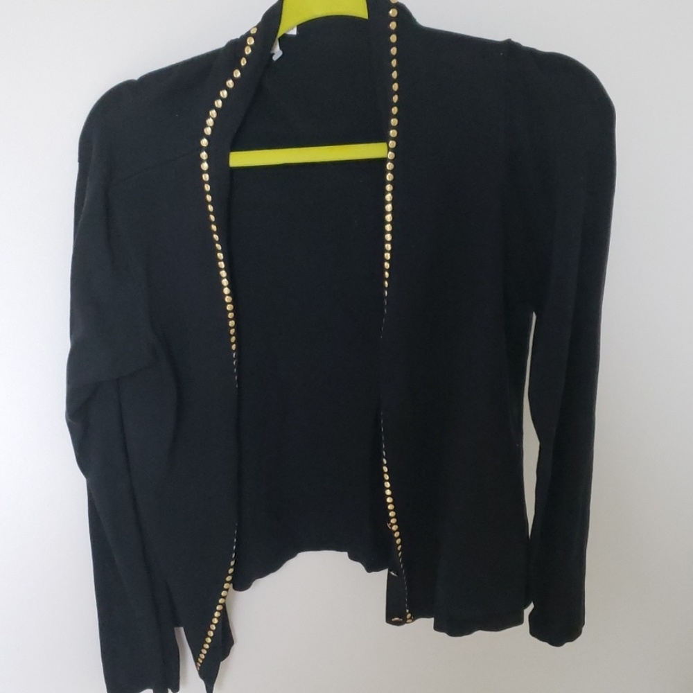 Micheal Kors black and gold cardigan